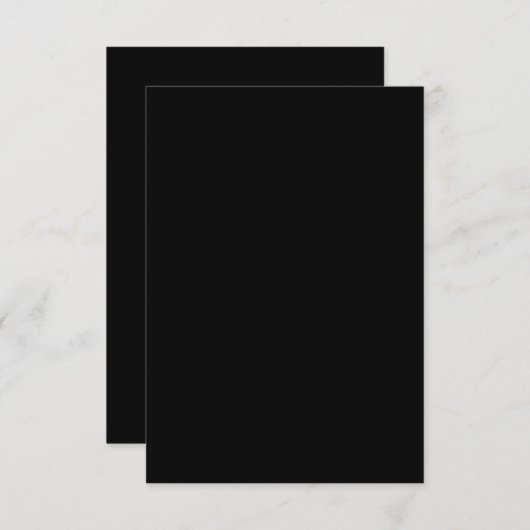 Minimalist Black Cat Silhouette カード (正面/裏面)