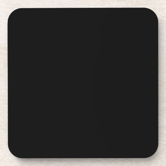 Minimalist Black Cat Silhouette コースター (正面)