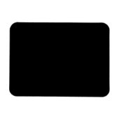 Minimalist Black Cat Silhouette  マグネット (横)