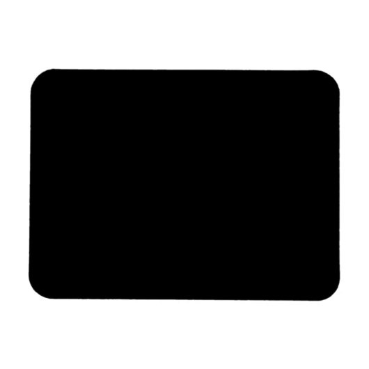 Minimalist Black Cat Silhouette  マグネット (横)