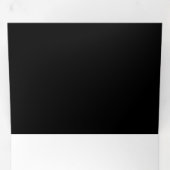 Minimalist Black Cat Silhouette  三つ折り招待状 (内部最初)