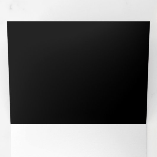 Minimalist Black Cat Silhouette 三つ折り招待状 (内部最初)