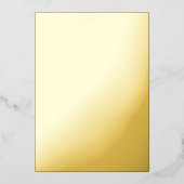 Minimalist Black Cat Silhouette 箔招待状 (正面)