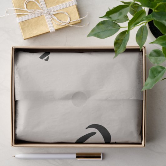 Minimalist Black Christmas Candy cane 薄葉紙 (ギフト)