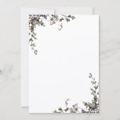 Minimalist Black Deck The Halls Bridal Shower 招待状 (裏面)