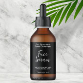 Minimalist Black Dropper Bottle Label ラベル