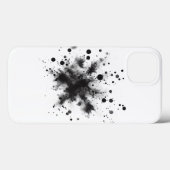 Minimalist Black Ink Splash Phone Case - Modern  Case-Mate iPhoneケース (裏面 (横))