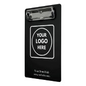 Minimalist Black Mini Clipboard | Custom Corporate ミニクリップボード (アングル2)