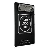 Minimalist Black Mini Clipboard | Custom Corporate ミニクリップボード (アングル)