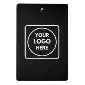 Minimalist Black Mini Clipboard | Custom Corporate ミニクリップボード (裏面)