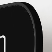 Minimalist Black Pickleball Paddle | Custom  ピックルボールラケット (左詳細)