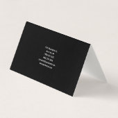 Minimalist Black Professional Modern Premium Linen 名刺 (裏面)