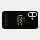 Minimalist Black Promotional Company Business Logo Case-Mate iPhoneケース (裏面 (横))