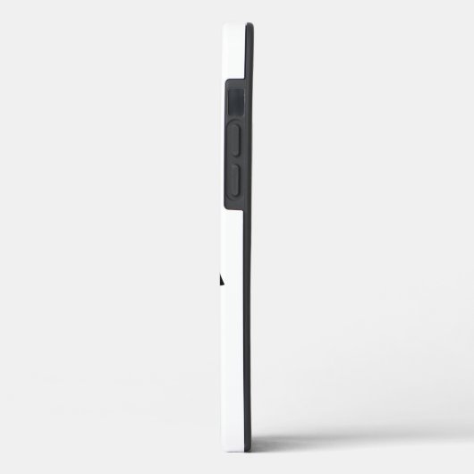 MINIMALIST BLACK THREE LETTER MONOGRAM NAME WHITE Case-Mate iPhoneケース (裏面 / 左)