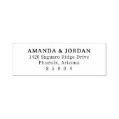 Minimalist Black Typographic セルフインキングスタンプ (デザイン)