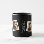 Minimalist Black & White 2 Framed Photo Graduate マグカップ (中央)