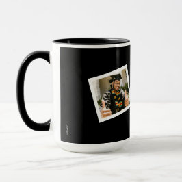 Minimalist Black & White 2 Framed Photo Graduate マグカップ