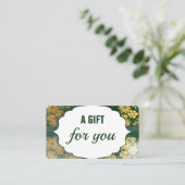 Minimalist Black & White Beauty Gift Certificate 名刺 (スタンド正面)