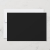 Minimalist Black & White Border Handwritten Script ノートカード (裏面)