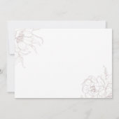 Minimalist Black & White Bridesmaid Proposal Card 招待状 (裏面)