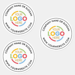 Minimalist Black White Business Logo Promotional ラベル