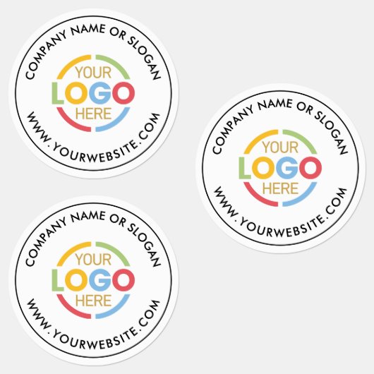 Minimalist Black White Business Logo Promotional ラベル (グループ)