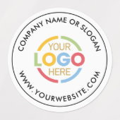 Minimalist Black White Business Logo Promotional ラベル (デザイン1)