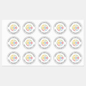 Minimalist Black White Business Logo Promotional ラベル (シート)