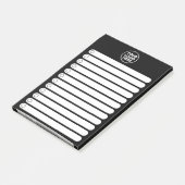 Minimalist Black White Business Logo To Do List ポストイット (アングル)