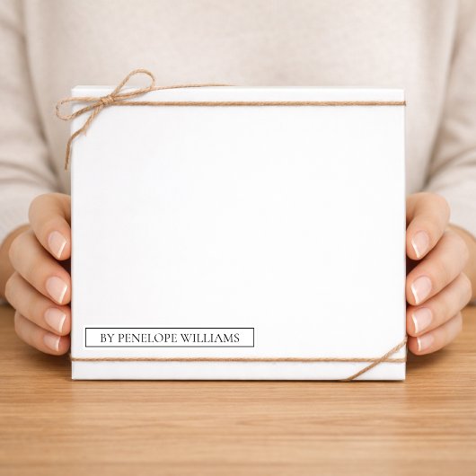 Minimalist Black & White Custom Brand Label シール