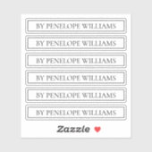 Minimalist Black & White Custom Brand Label シール (シート)