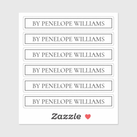 Minimalist Black & White Custom Brand Label シール (シート)