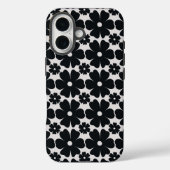 Minimalist black & white daisy pattern Case-Mate iPhoneケース (裏面)