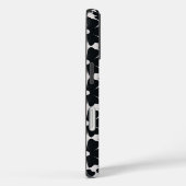 Minimalist black & white daisy pattern Case-Mate iPhoneケース (裏面 / 右)