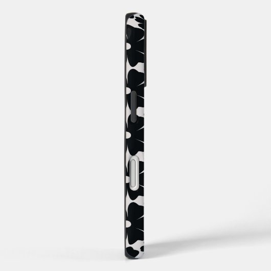 Minimalist black & white daisy pattern Case-Mate iPhoneケース (裏面 / 右)