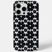 Minimalist black & white daisy pattern Case-Mate iPhoneケース (裏面)