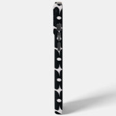 Minimalist black & white daisy pattern Case-Mate iPhoneケース (裏面 / 左)