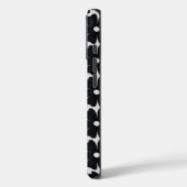Minimalist black & white daisy pattern Case-Mate iPhoneケース (裏面 / 左)