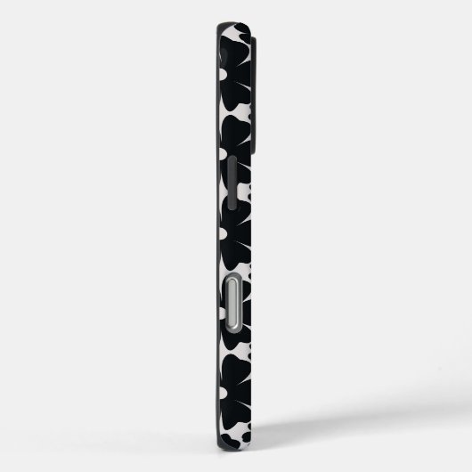 Minimalist black & white daisy pattern Case-Mate iPhoneケース (裏面 / 右)