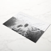 Minimalist Black & White Funny Finally Quote Photo 箔招待状 (回転した状態)