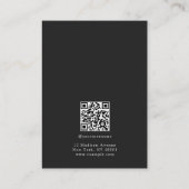 Minimalist Black & White Jewelry Display Card 名刺 (裏面)