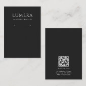Minimalist Black & White Jewelry Display Card 名刺 (正面/裏面)