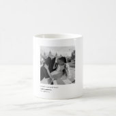 Minimalist Black & White Photo Christmas Gift コーヒーマグカップ (中央)