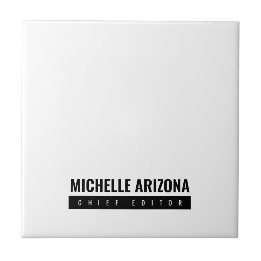 Minimalist Black & White Professional Modern タイル (正面)