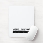 Minimalist Black & White Professional Modern マウスパッド (マウス)