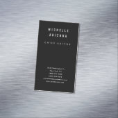 Minimalist Black & White Professional Modern マグネット名刺 (インサイチュ)