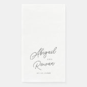 Minimalist Black White Script Wedding (正面)