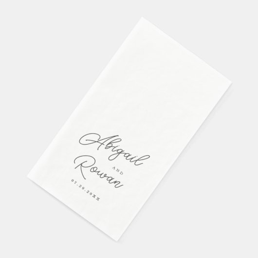 Minimalist Black White Script Wedding (コーナー)