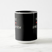 Minimalist Black & White Valentin's Mug マグカップ (中央)