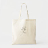 Minimalist Bloom Floral Tote Bag トートバッグ (正面)